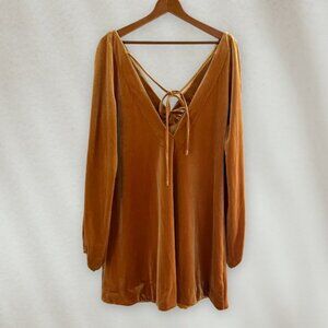 Free People Misha Velvet Swing Dress